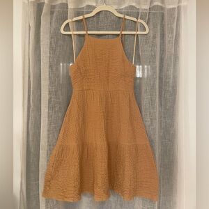 Zara Crinkle Gauze Dress